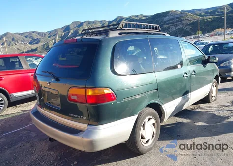 2000 Toyota Sienna Xle from USA, damaged, VIN 4T3ZF13C8YU304699